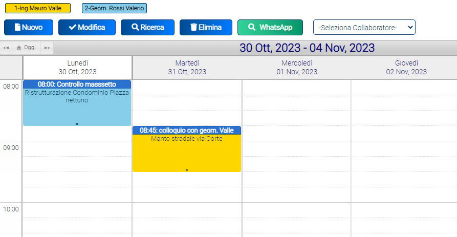 App di gestione cantieri: agenda appuntamenti cloud per organizzare e gestire gli appuntamenti